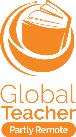 Global Teacher Partly Remote Logo Vertical Color